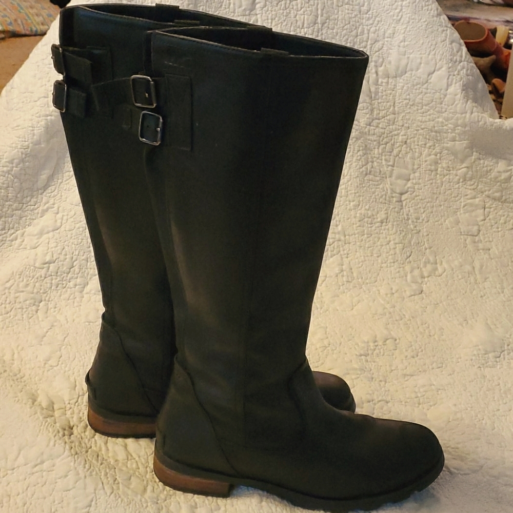 Black Sorel emelie tall boots size 10